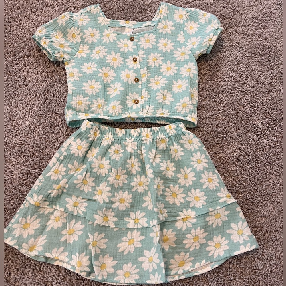 4T Toddler skirt & top set